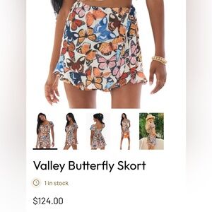 Show Me Your MuMu Baileys Butterfly Skort Medium NEW NWT skirt/shorts combo